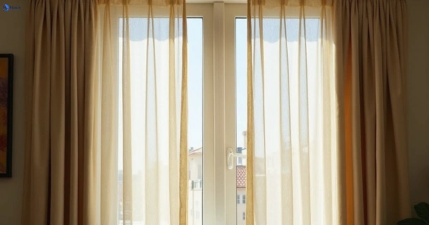 Dusty and dull curtains in lethbridge-park-nsw before steam cleaning
